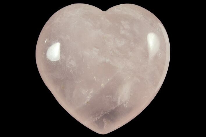 1.6" Polished Rose Quartz Heart - Photo 1